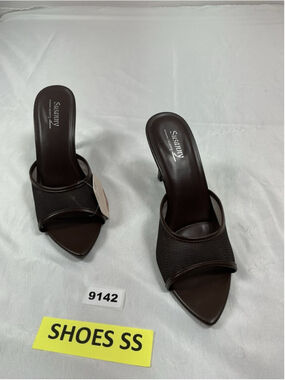 Womans NWT Susanny Slip On Stiletto Mules Eu 40 Us 9 Coffee Color
